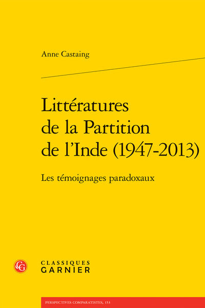 Littératures de la Partition de l'Inde (1947-2013)