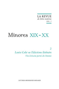 Louise Colet ou l'éclectisme littéraire: Une écrivaine parmi des hommes