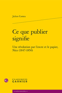 Ce que publier signifie