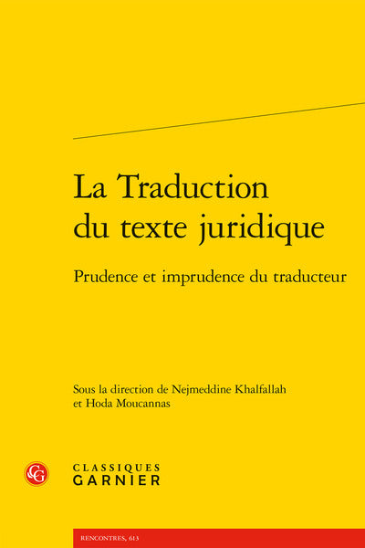 La traduction du texte juridique
