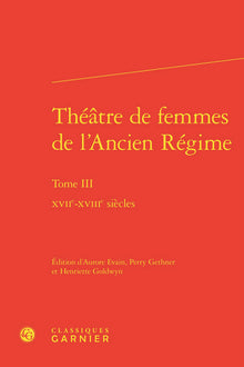 Théâtre de femmes de l'Ancien Régime