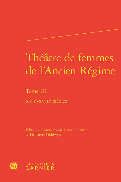 Théâtre de femmes de l'Ancien Régime