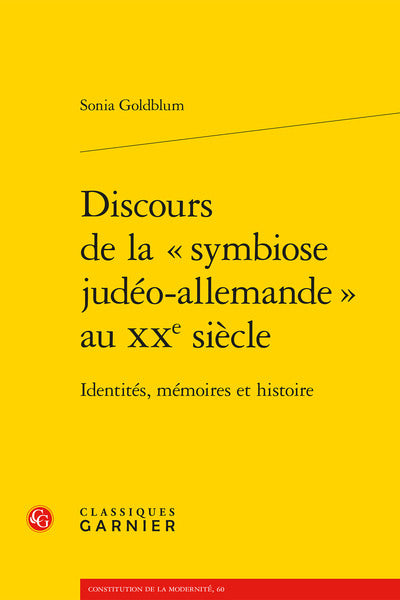 Discours de la « symbiose judéo-allemande » au XXe siècle