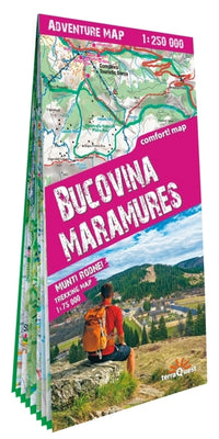 Bucovine, Maramures 1/250.000 (carte grand format laminée; d'aventure tQ). Bucovina, Maramures