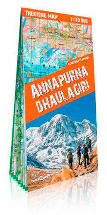 Annapurna, Dhaulagiri 1/110.000 (carte grand format laminée, trekking tQ)