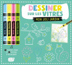 Dessiner sur les vitres mon joli jardin