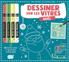 Dessiner sur les vitres Noël ne