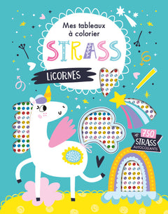 Licorne - Mes tableaux strass à colorier
