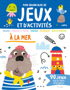 Grand bloc de jeux et activités - À la mer