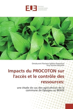 Impacts du PROCOTON sur l'acces et le controle des ressources