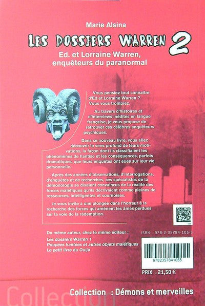 Les dossiers Warren Tome 2 - Ed & Lorraine Warren, enquêteurs du paranormal