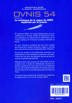Ovnis 54 - Le catalogue de la vague de 1954 rapportée par la presse Tome 2