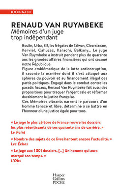 Mémoires d'un juge trop indépendant