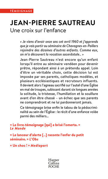 Une croix sur l'enfance