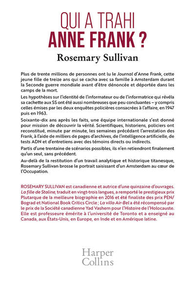 Qui a trahi Anne Frank ?