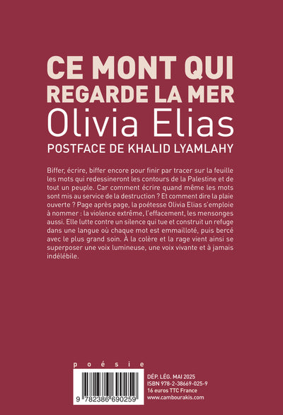 Ce mont qui regarde la mer