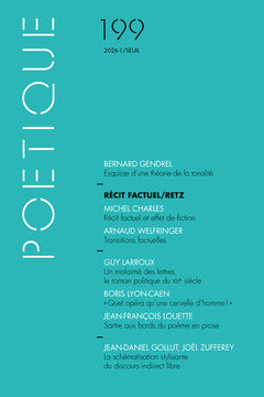 Poétique, n° 199