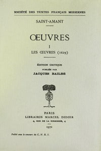 Oeuvres I