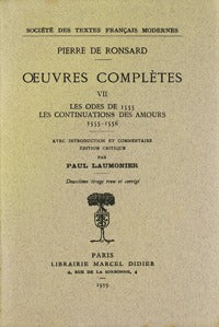 Les Odes, Les Continuations des Amours