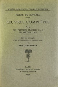 Art poétique françois, Les oeuvres