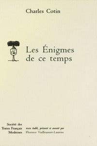Les énigmes de ce temps