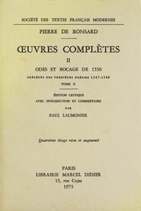 Odes et Bocage de 1550
