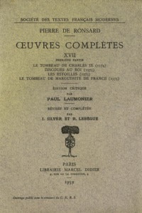Tome XVII - Le Tombeau de Charles IX ; Les oeuvres