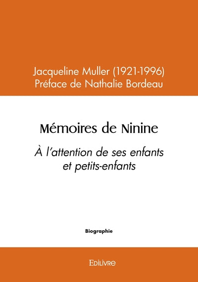 Mémoires de Ninine