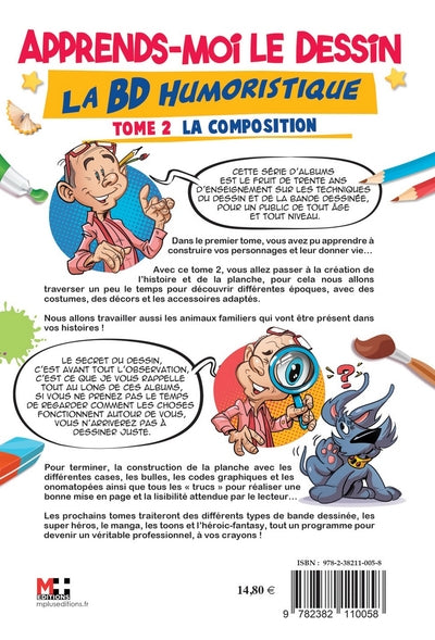Apprends-moi le dessin la BD humoristique. La composition