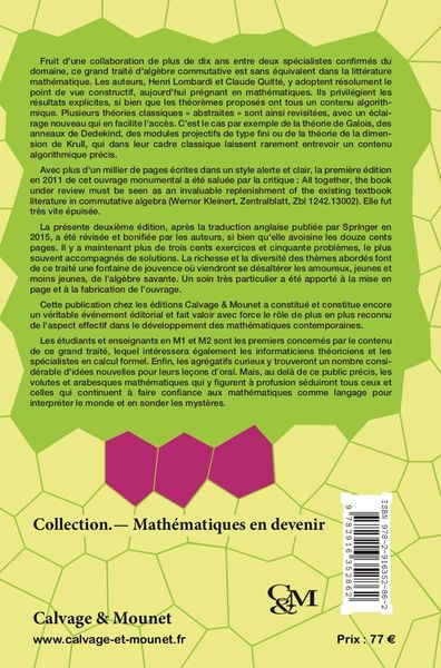 Algèbre commutative