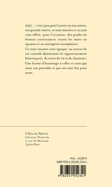 Le manuel de la jeune mariée 1957