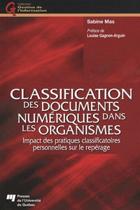 Classification des documents numériques dans les organismes