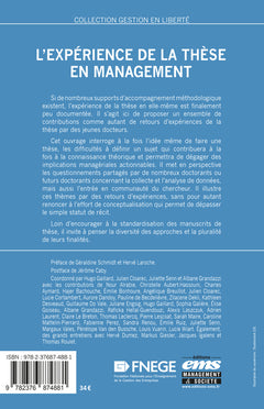 L'expérience de la thèse en management: Regards croisés de jeunes docteurs
