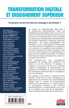 Transformation digitale et enseignement supérieur