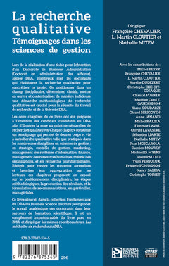 La recherche qualitative : témoignages dans les sciences de gestion