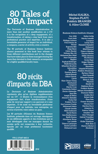 80 Tales of DBA Impact et#8211; 80 récits d'impacts du DBA