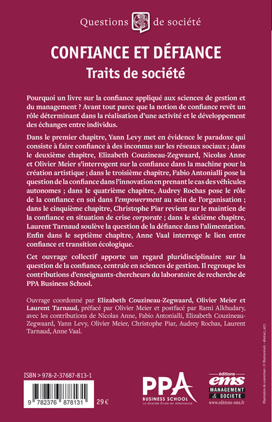 Confiance et défiance