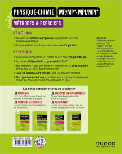 Physique-Chimie Méthodes et exercices MP/MP*-MPI/MPI* - 3e éd.