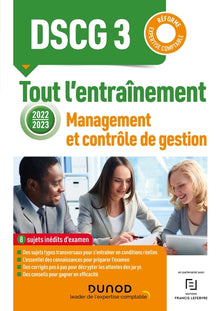 DSCG 3 - Management et contrôle de gestion - Tout l'entraînement 2022-2023