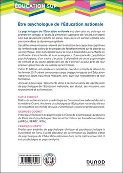 Etre psychologue de l'Education nationale - 3e éd.