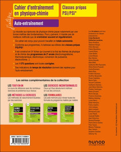 Cahier d'entrainement en physique-chimie PSI