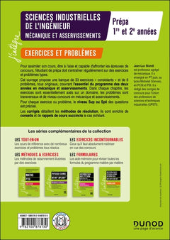 Sciences industrielles de l'ingénieur, mécanique et asservissements, exercices et problèmes: MPSI-PCSI-PTSI-MP-PSI-PT - exercices et problèmes