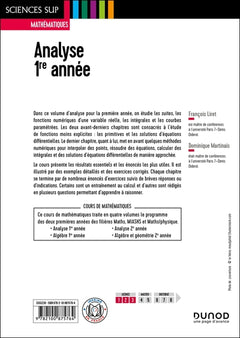 Analyse - Licence 1re année - 3e éd.