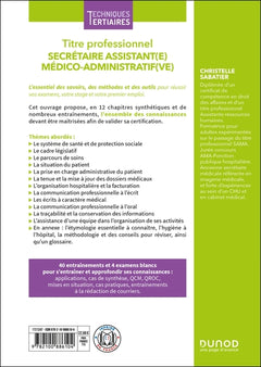 Titre professionnel Secrétaire Assistant(e) Médico-admistratif(ve) - 2e éd.