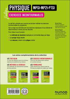 Physique Exercices incontournables MPSI-MP2I-PTSI