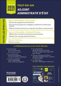 Concours Adjoint administratif d'Etat - 2026 - Externe et interne