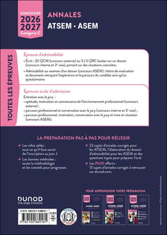 Concours ATSEM/ASEM - Annales corrigées - 2026-2027