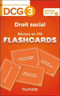 DCG 3 - Droit social - révisez en 170 flashcards !