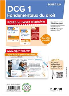 DCG 1 - Fondamentaux du droit - Fiches - 5e éd.