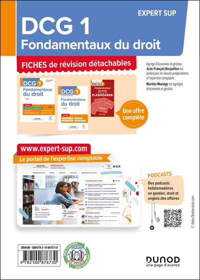 DCG 1 - Fondamentaux du droit - Fiches - 5e éd.